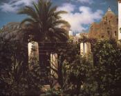 弗雷德里克莱顿爵士 - Garden of an Inn, Capri